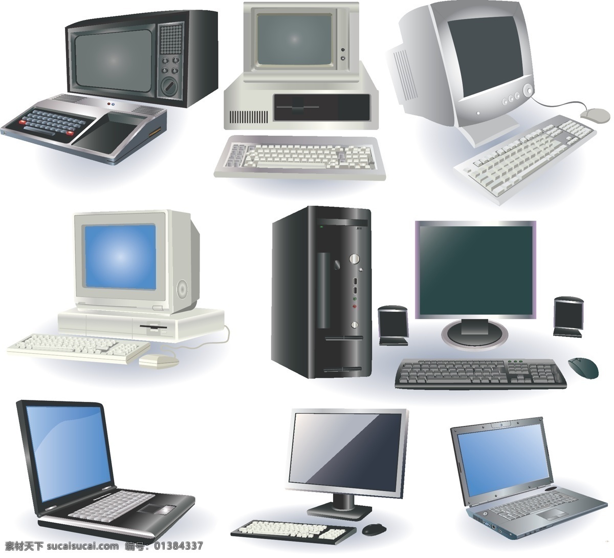 电脑相关产品 笔记本电脑 电脑设计 键盘 模板 设计稿 鼠标 素材元素 相关产品 机箱 音响 显示器 源文件 矢量图