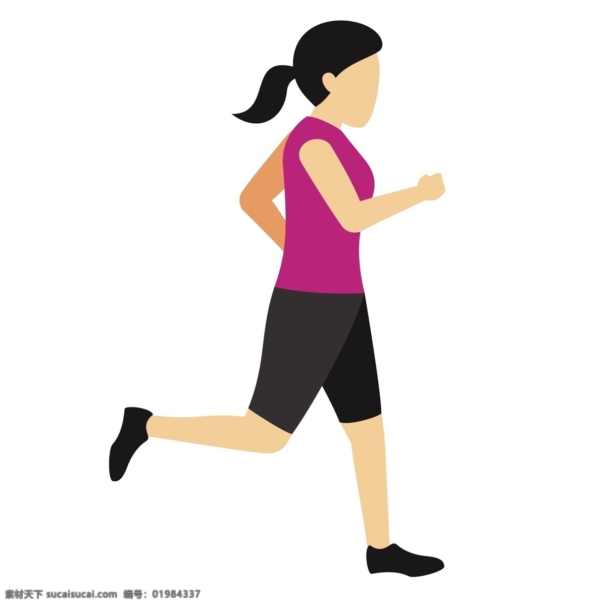 跑步 女人 矢量 跑步运动 体育 体育运动 卡通体育 卡通 卡通女人 女人运动 运动