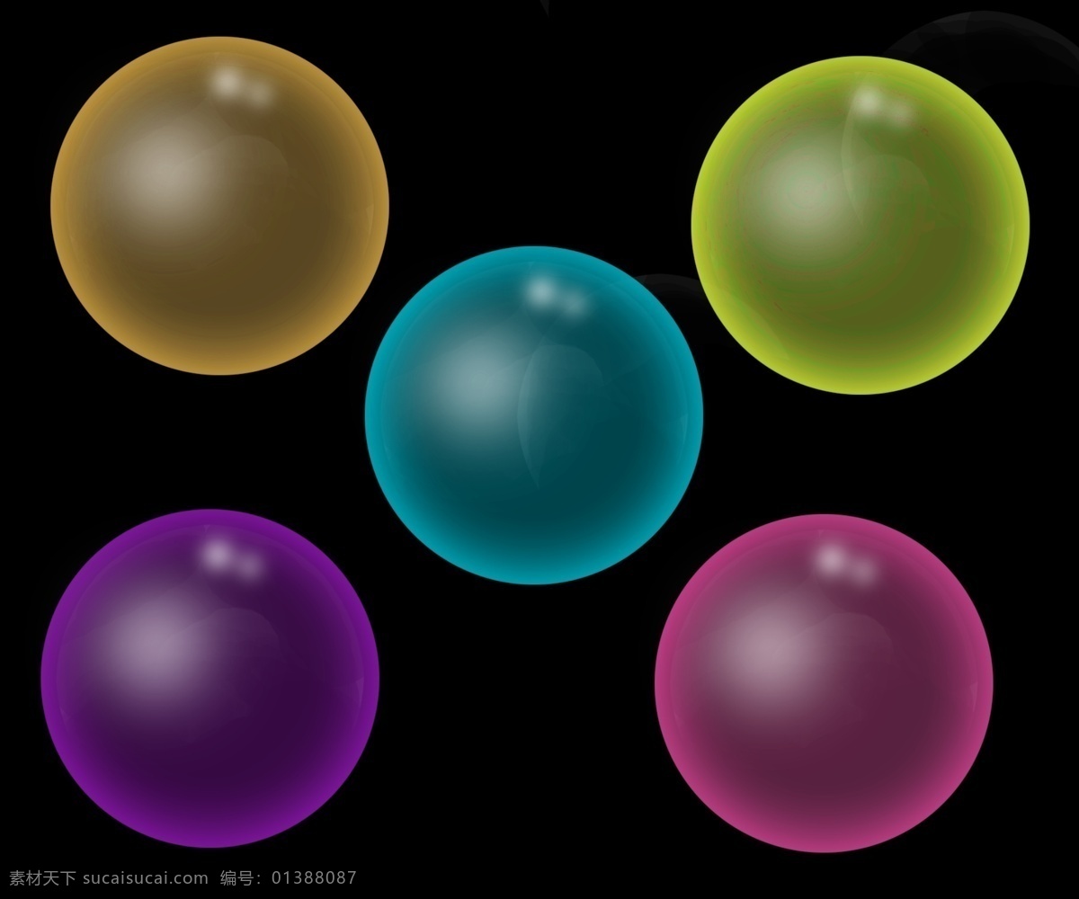 透明 泡泡 圈 分层 多种颜色 水泡 透明泡泡圈 psd源文件