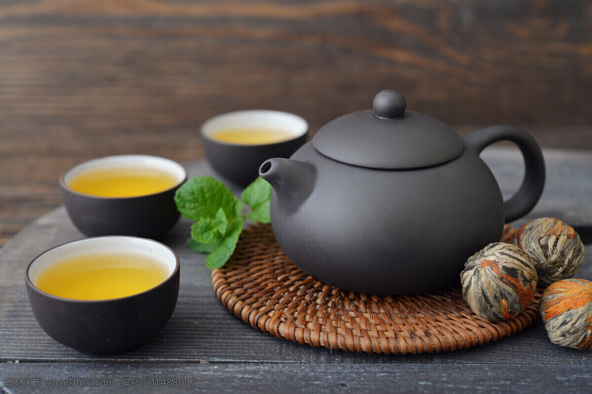 茶壶 绿茶 酒水饮料 休闲饮品 茶杯 茶具 茶叶 茶道图片 餐饮美食