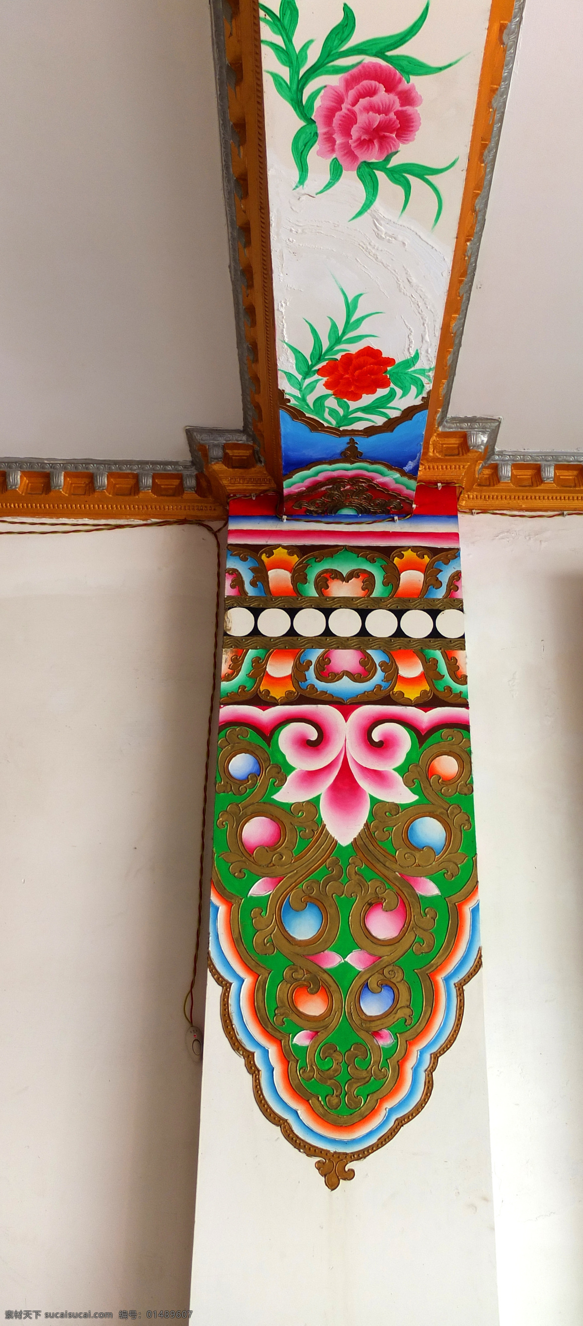 藏族纹案 墙画 藏文化 唐卡 装饰图案 藏区 国内旅游 旅游摄影
