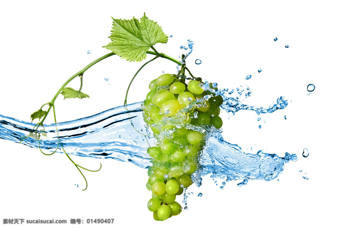 水洗 葡萄 青葡萄 绿葡萄 水晶葡萄 果实 果子 水果 新鲜水果 水果背景 水果图片 餐饮美食