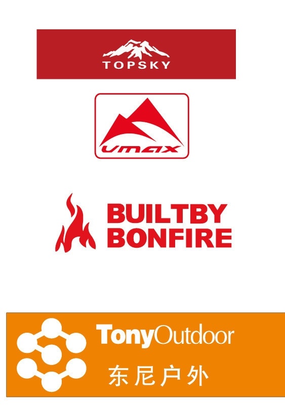 户外 品牌 logo topsky 标志 东尼logo builtby bonfire tony umak标志 企业 标识标志图标 矢量