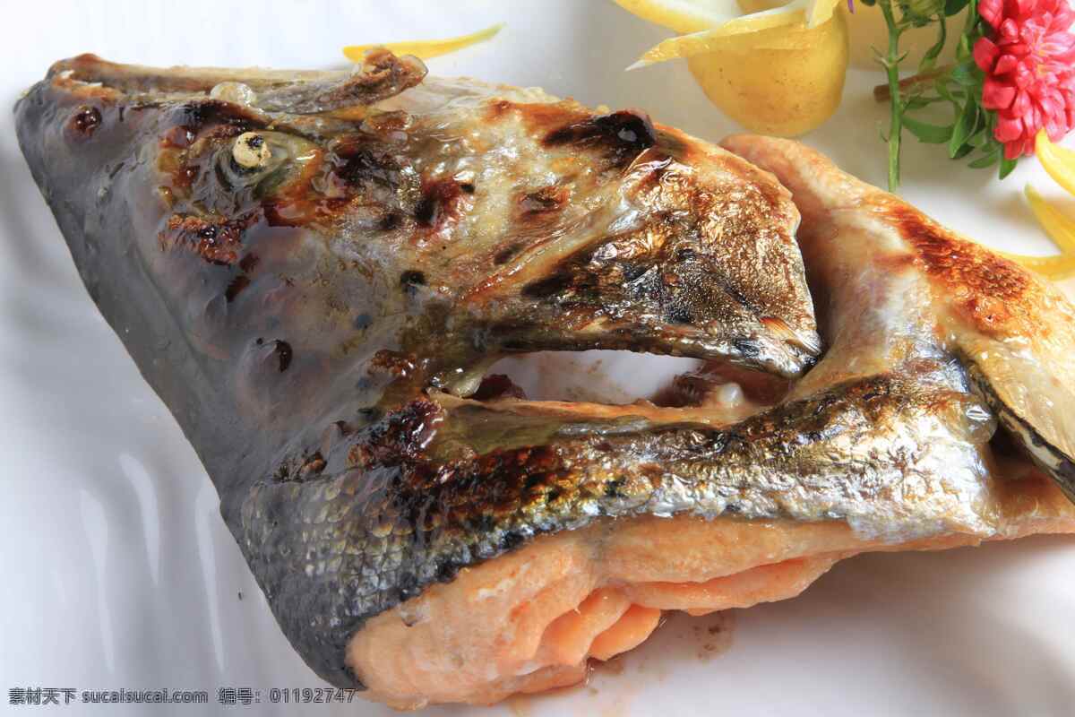 盐烧三文鱼头 美食 美味 餐饮美食 传统美食