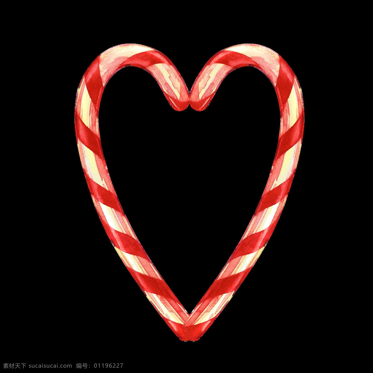 手绘 爱心 形状 糖 透明 粉红色 红色 免扣素材 圣诞节 透明素材 装饰图案