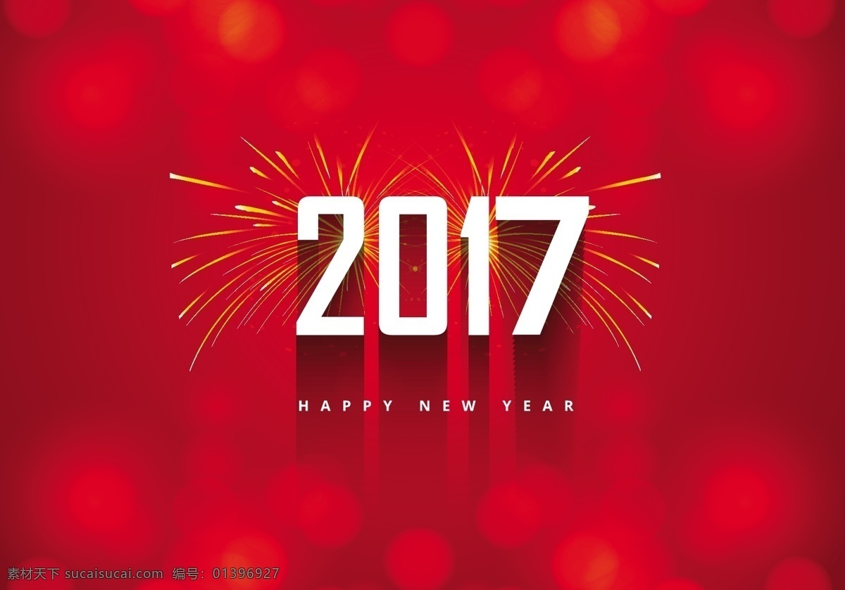 新年 2016 卡 烟花 红色的背景 明亮 背景虚化 破裂 爆炸 新的一年 快乐 问候 庆典 节日