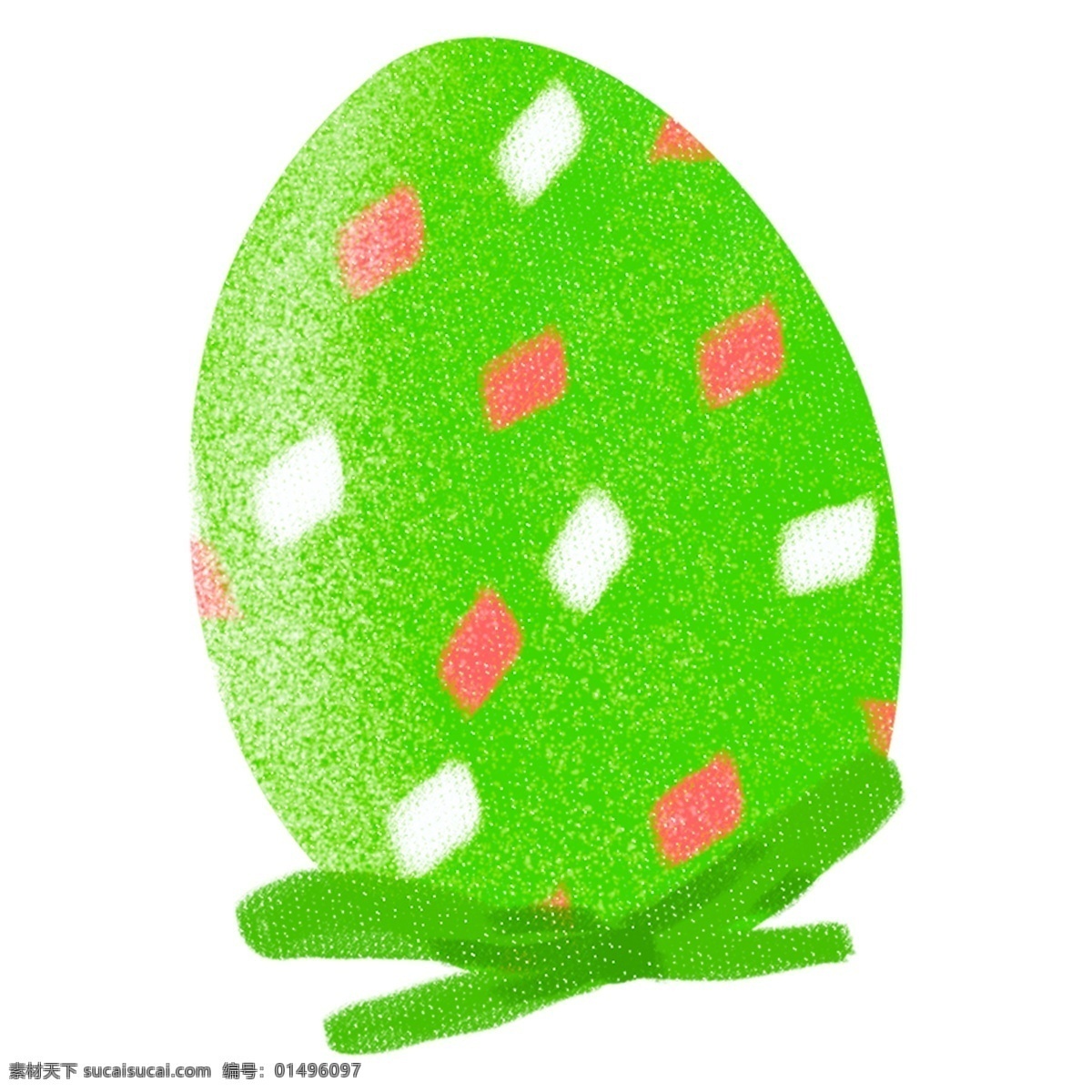 可爱 绿色 节日 彩蛋 免 抠 元素 插画元素 节日彩蛋 简约 卡通 免扣素材