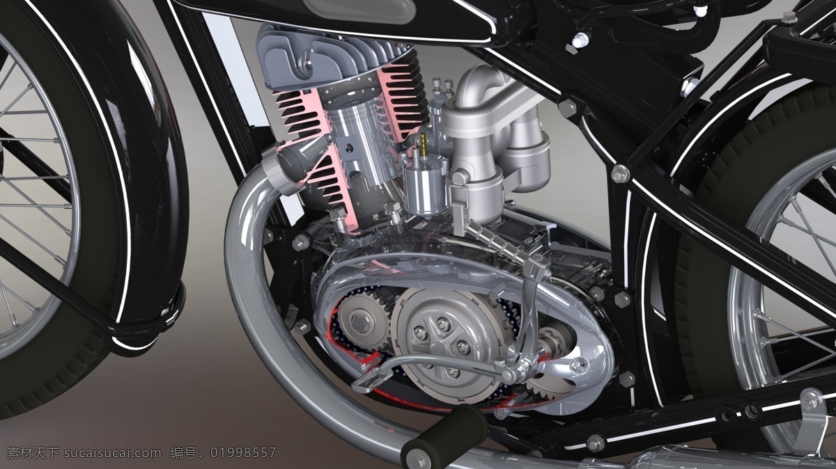 摩托车 更新 iz免费下载 经典 3d模型素材 其他3d模型