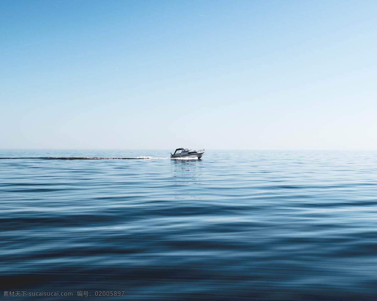 航海 海面 海水 一叶扁舟 摄影素材 自然景观 自然风景