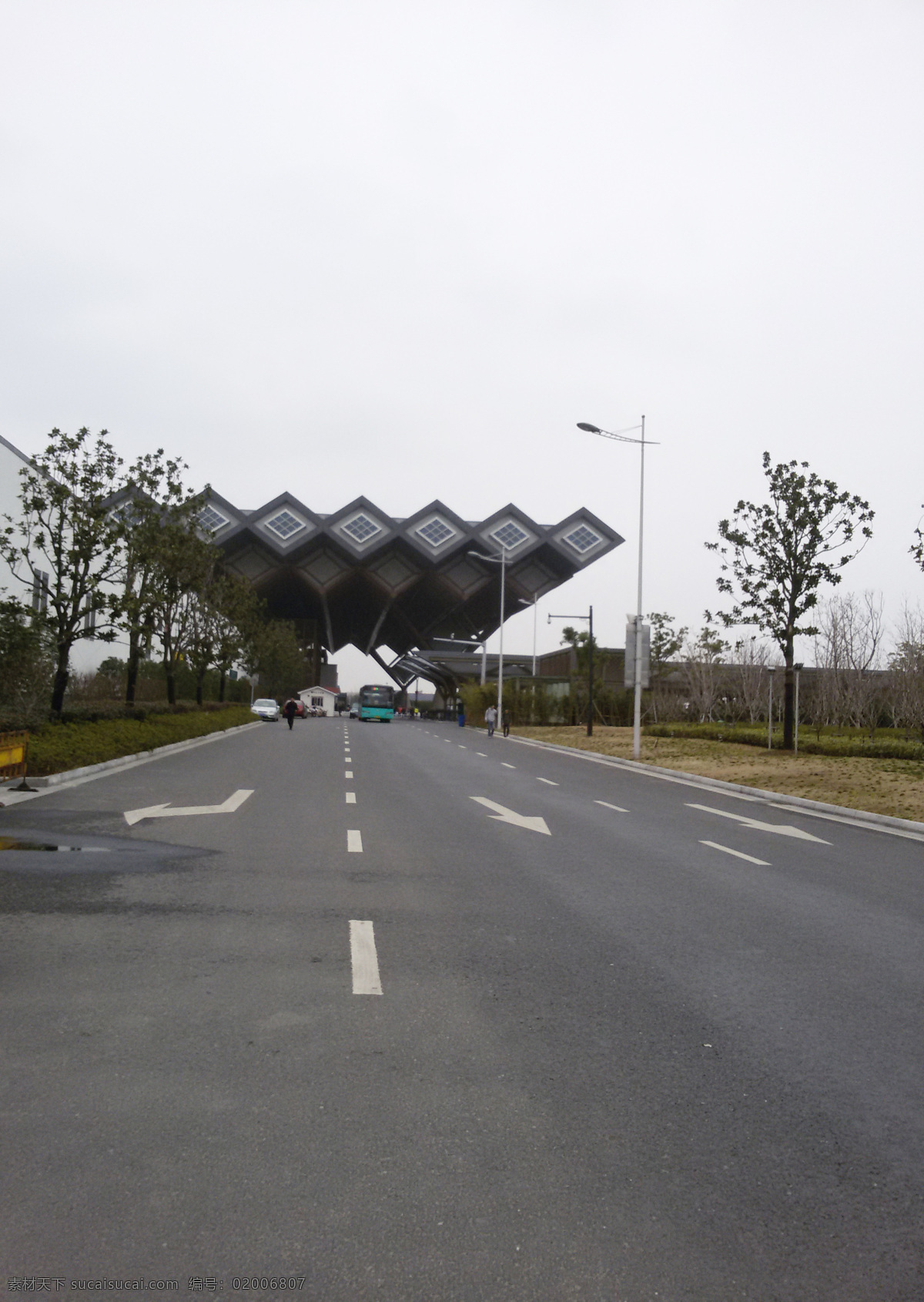 苏州火车站 苏州建筑 苏州风景 火车站 建筑风景 马路 自然景观 自然风景 白色