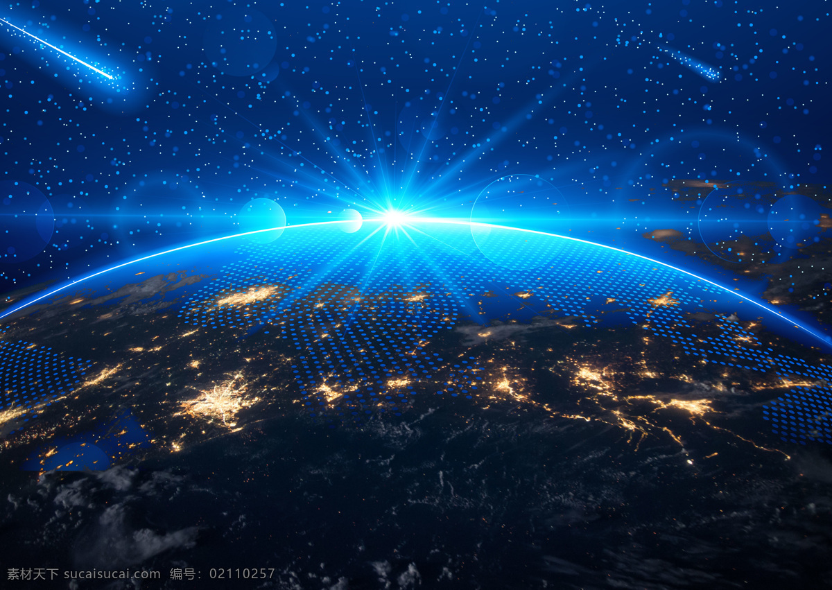 蓝光 地平线 科技 背景 星星 星光 光点 蓝色 光 光芒 现代 发展 技术 时代 未来 高科技 科技背景 科技感 科技线条 城市 地球 大数据 合作 科技城市 底纹边框 背景底纹
