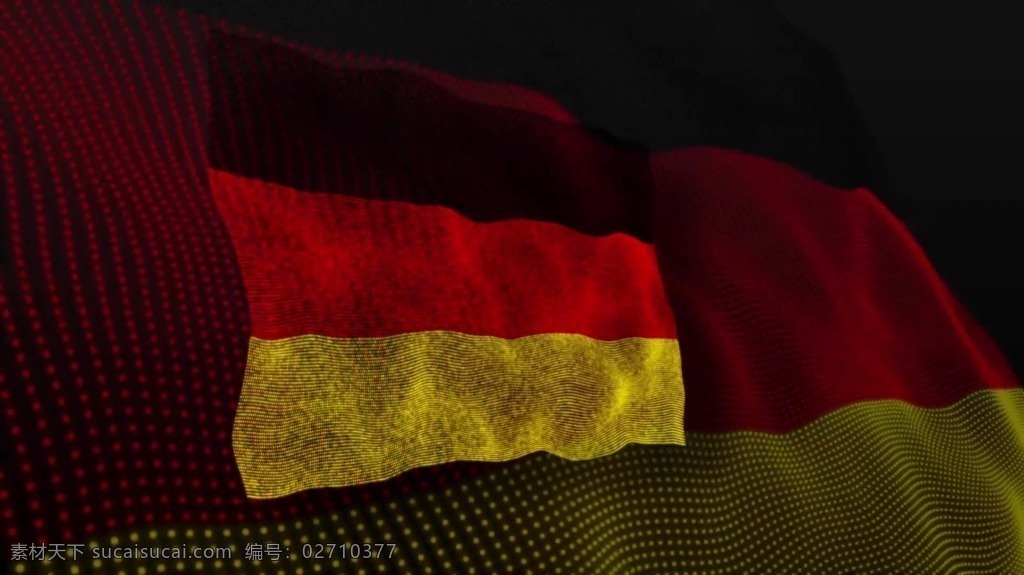 视频背景 实拍视频 视频 视频素材 视频模版 粒子 德国 国旗 德国国旗视频 德国国旗