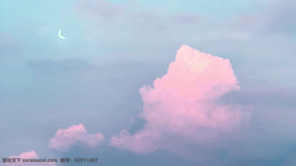 粉红色 云朵 颜色 感觉 天空 插图 背景 冬季 月亮 蓝天 粉红 墙纸 壁纸 自然景观 自然风景