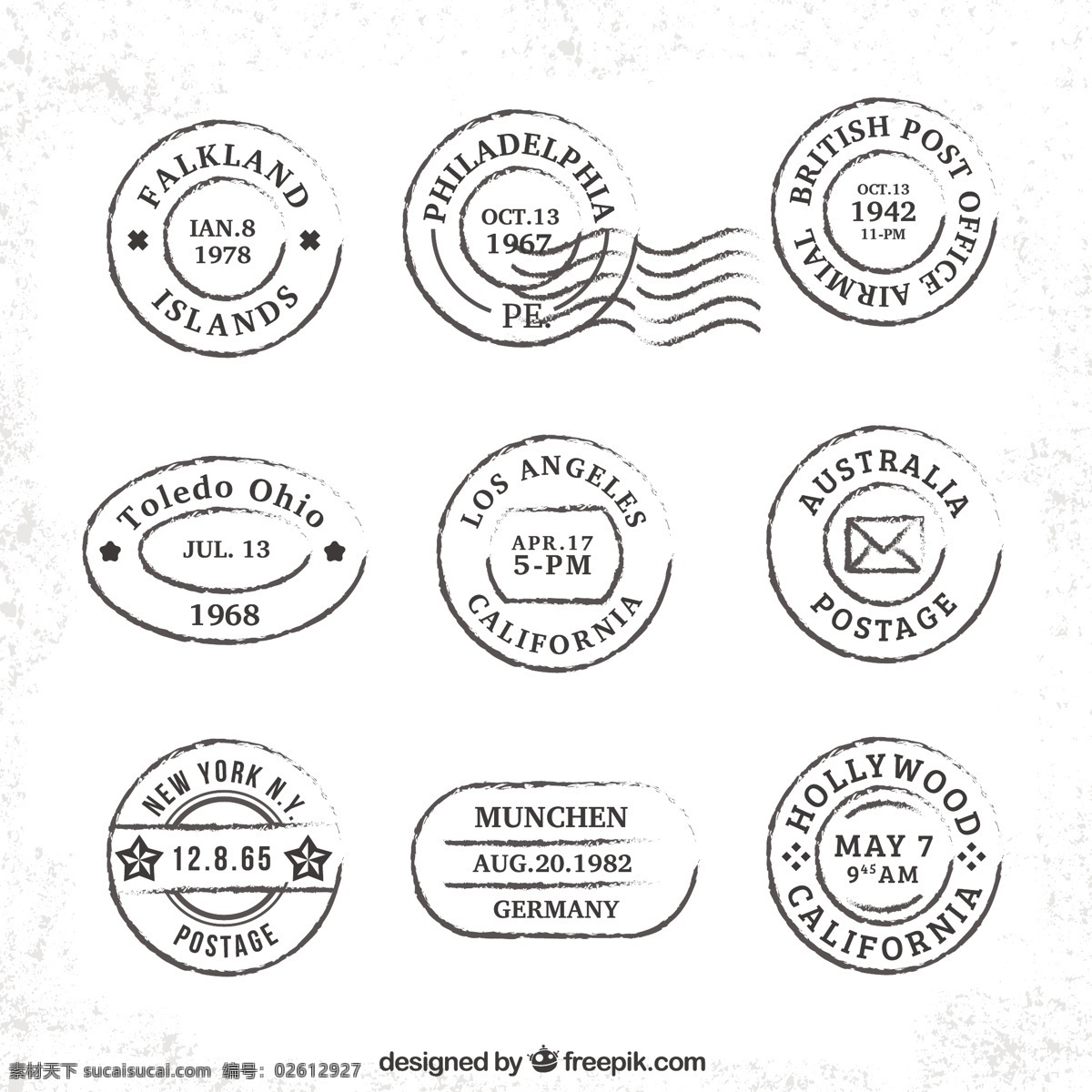 旅行 收集 老式 邮资 旧货 标签 旅游 城市 徽章 邮票 贴纸 复古 新的 圆的 密封的 复古的徽章 纽约 澳大利亚 古董标签 古董徽章 圆形