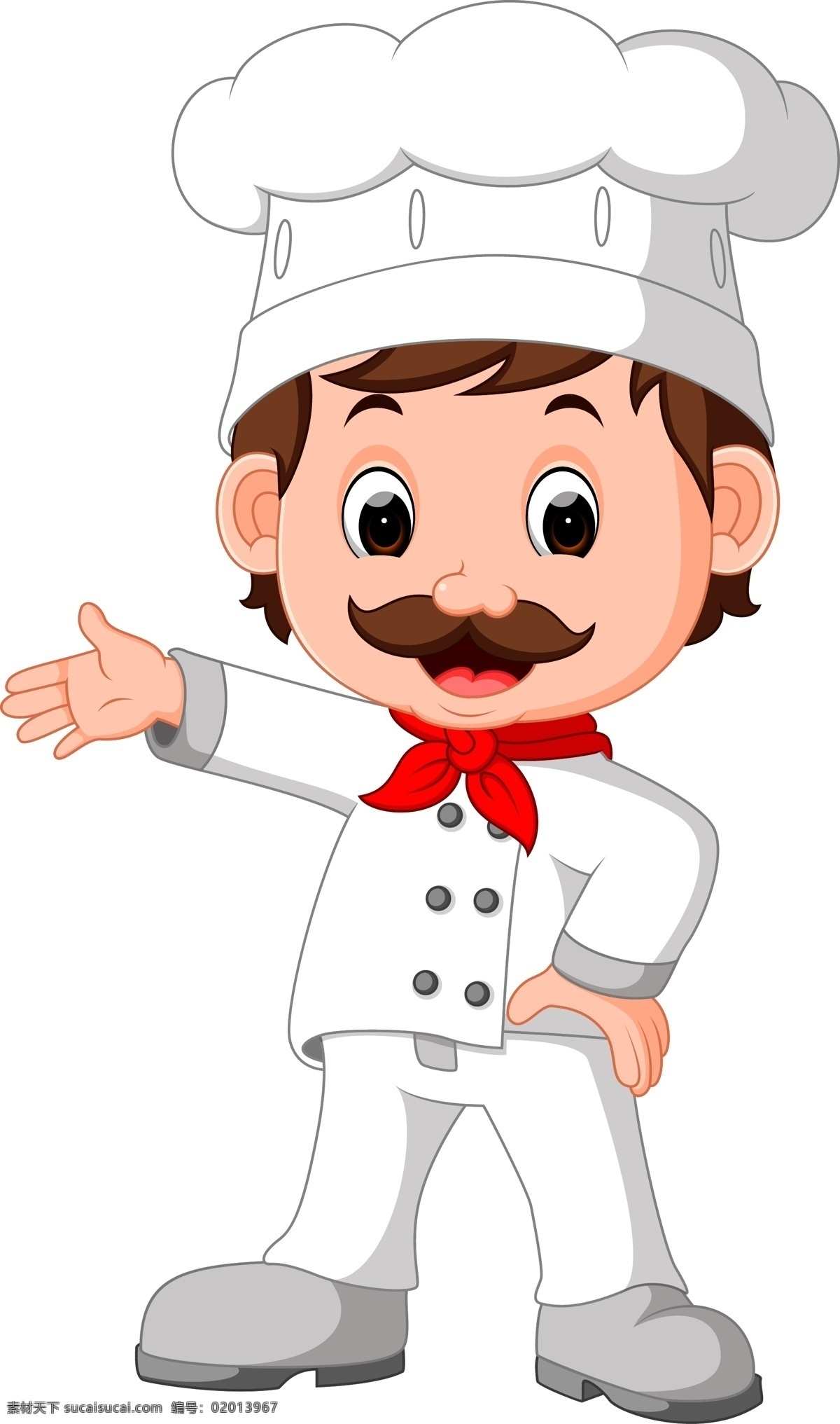手 叉腰 的卡 通 厨师 矢量 卡通厨师 小厨师 厨师帽 可爱儿童 手叉腰 小胡子 卡通人物 动漫动画 动漫人物