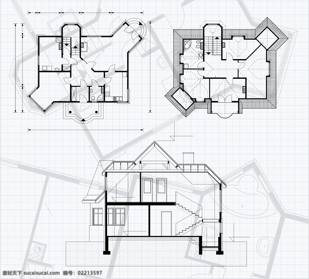 矢量 房屋 平面 规划 图纸 房屋设计 矢量素材 平面图纸 矢量图