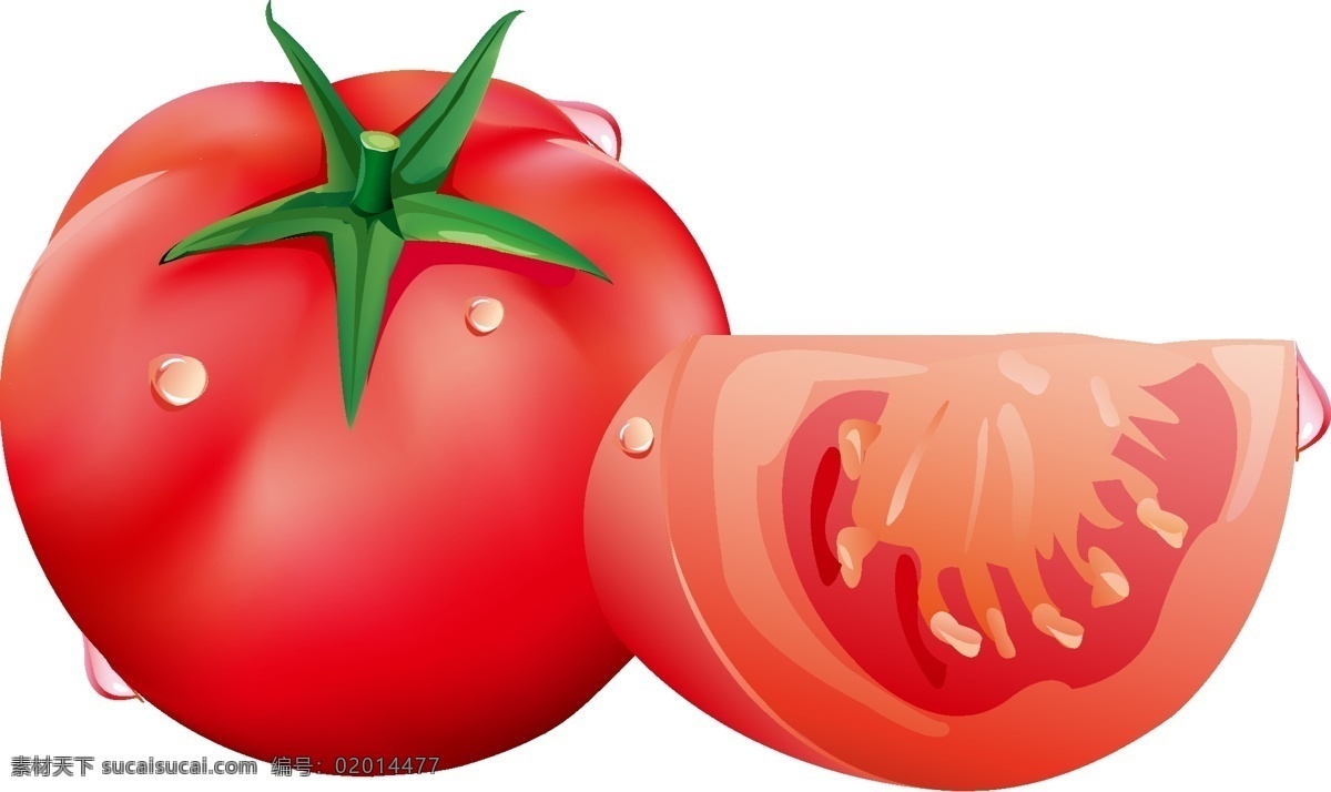卡通 红色 西红柿 矢量 元素 蔬菜 美味 健康 番茄 矢量元素 免抠元素 透明元素