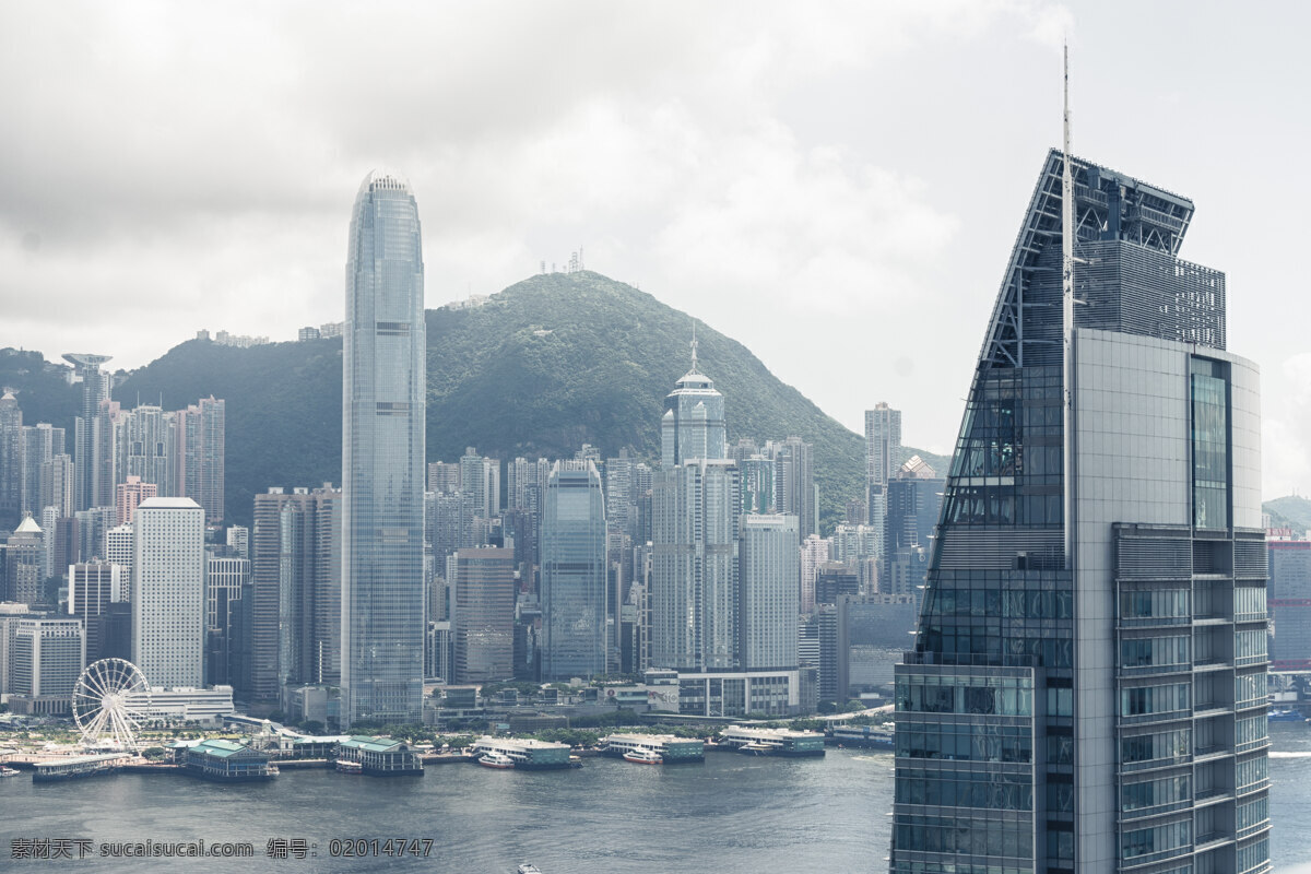 香港 维多利亚港 金融中心 太平山 商务 城市建筑 旅游摄影 国内旅游