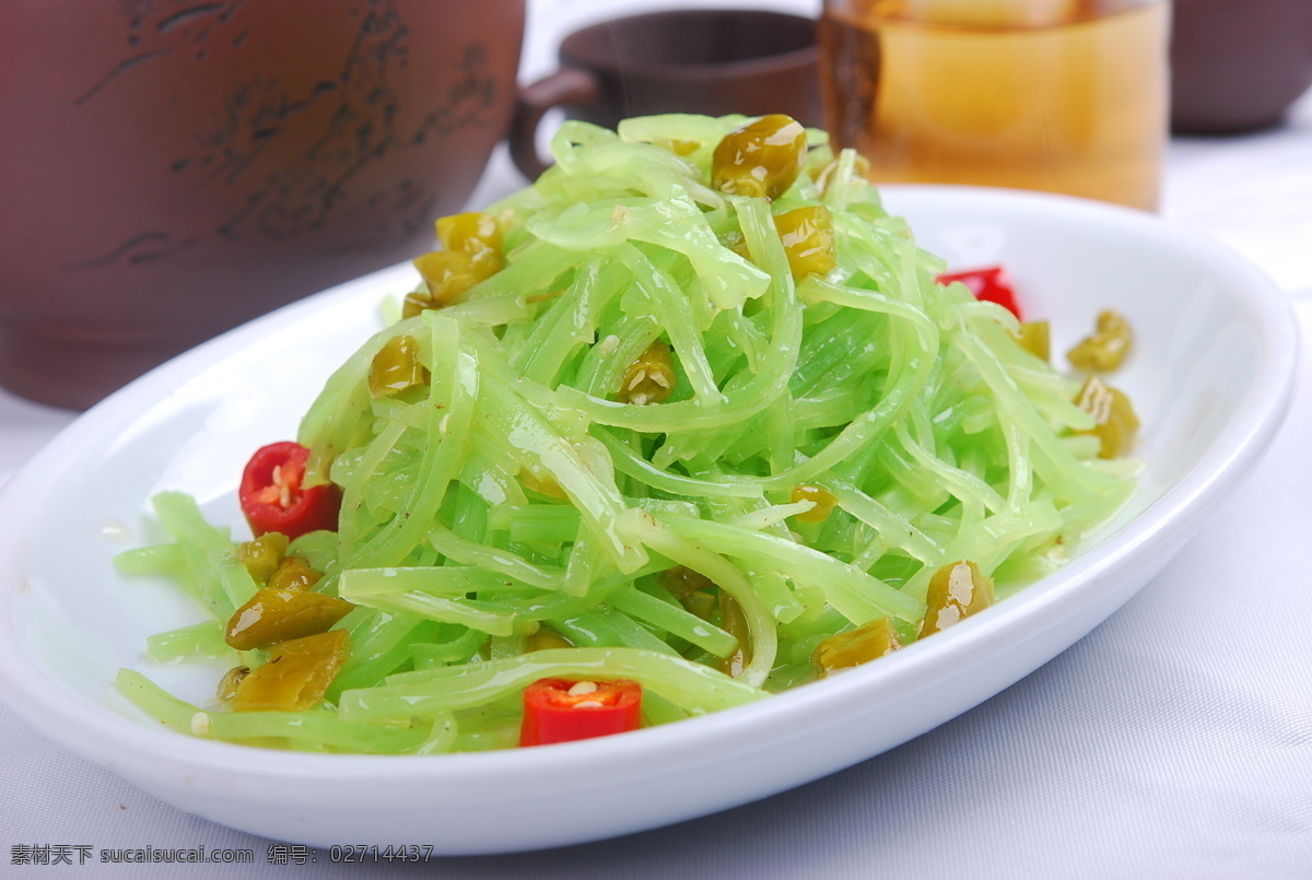 山椒莴笋丝 莴笋丝 家常菜 青菜小炒 传统美食 餐饮美食