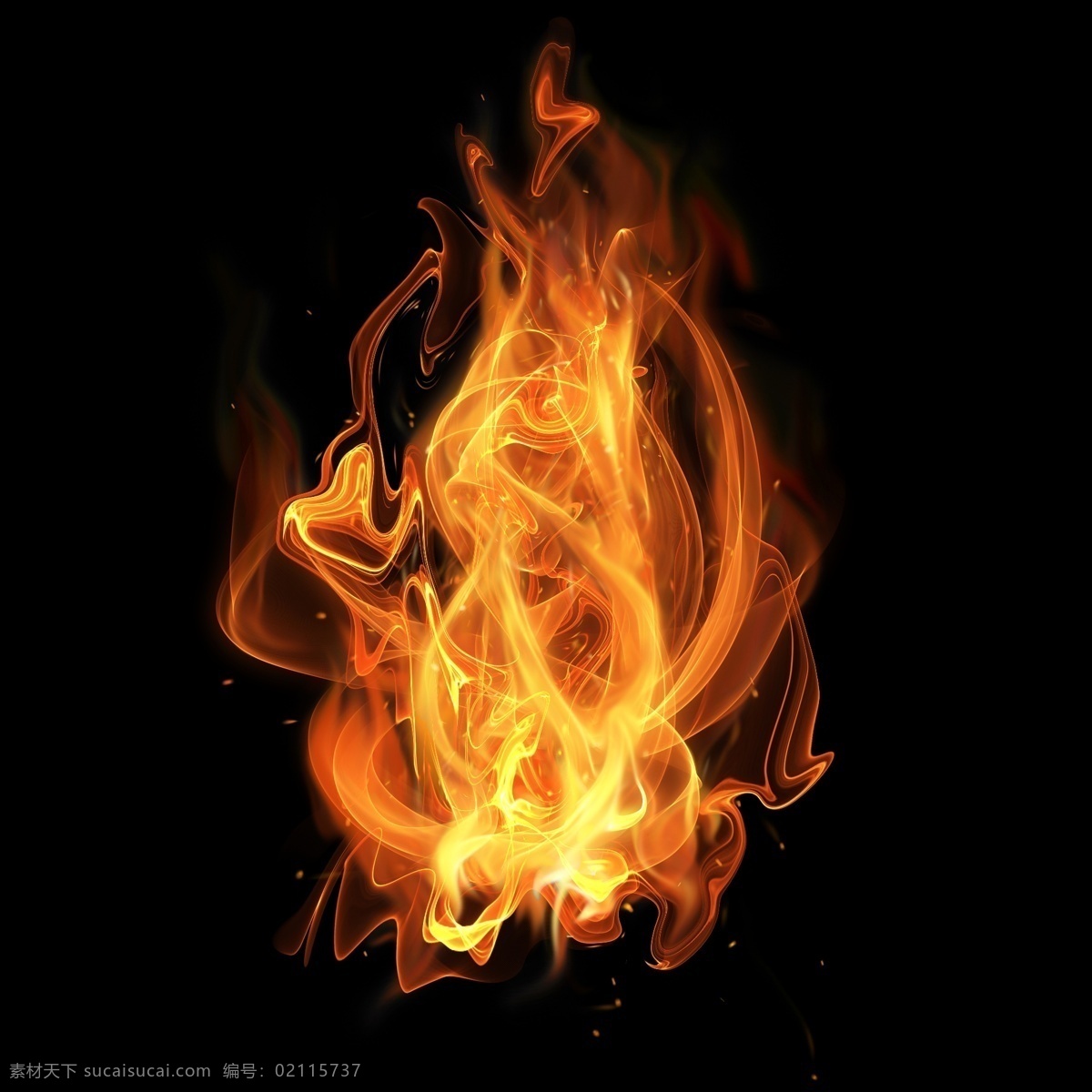 火光 火苗 着火 火 篝火 红红火火 柴火 红色火焰 烧柴火 分层