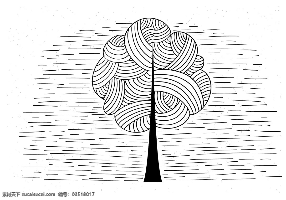 创意 手绘 树木 插画 手绘树木 树木插画 手绘树 树 手绘植物