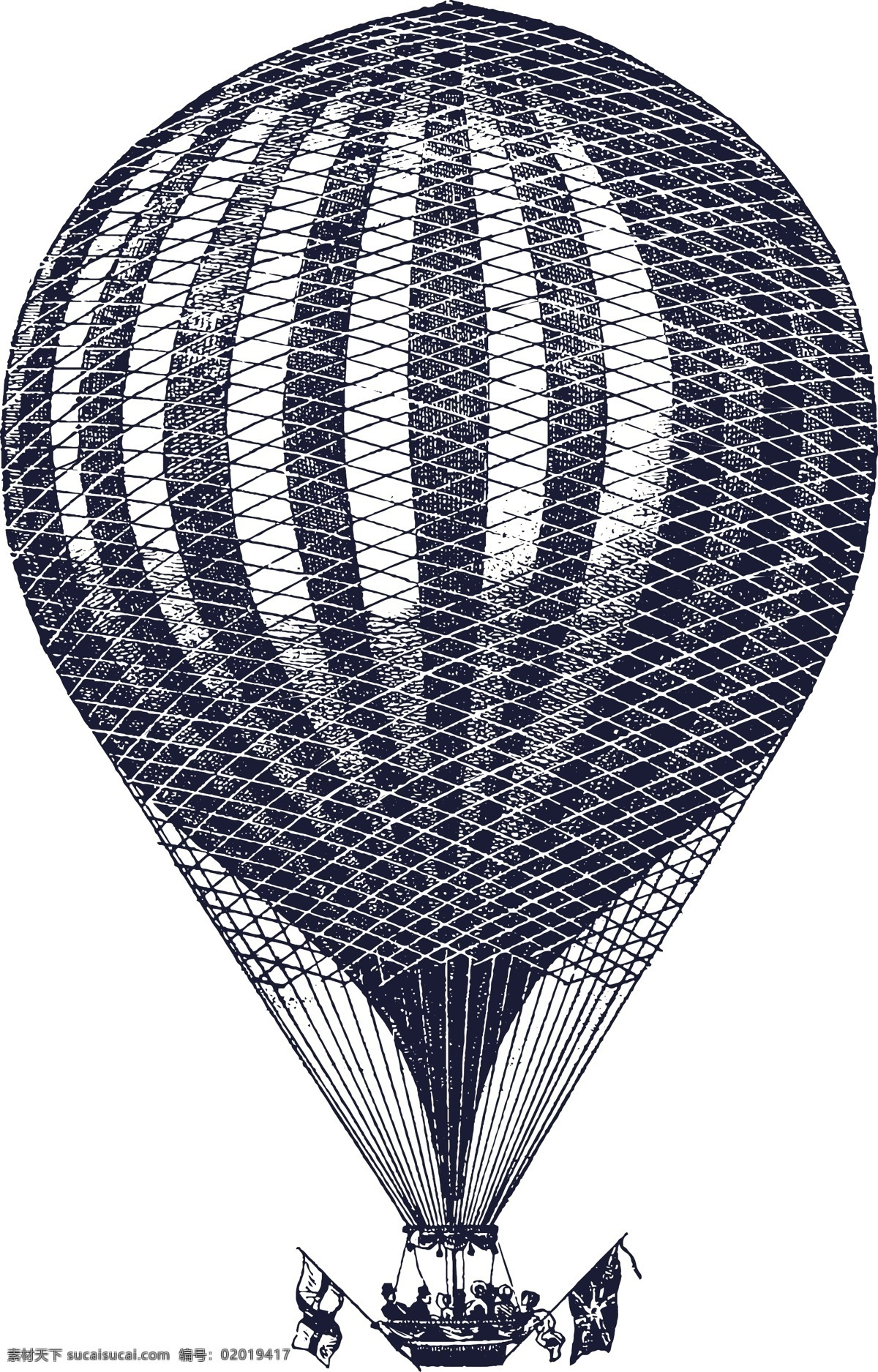 手绘热气球 热气球插画 热气球 抽象插画 素描 黑白 手绘 矢量 手绘交通工具 现代科技 交通工具