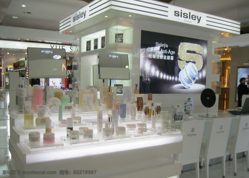 化妆品 植物护肤品牌 sisley 法国希思黎 希思黎 化妆品专柜 商务金融 商务场景