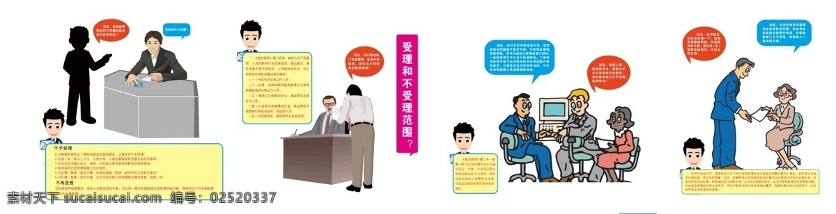 信访漫画 漫画 信访局 信访 信访流程 分层
