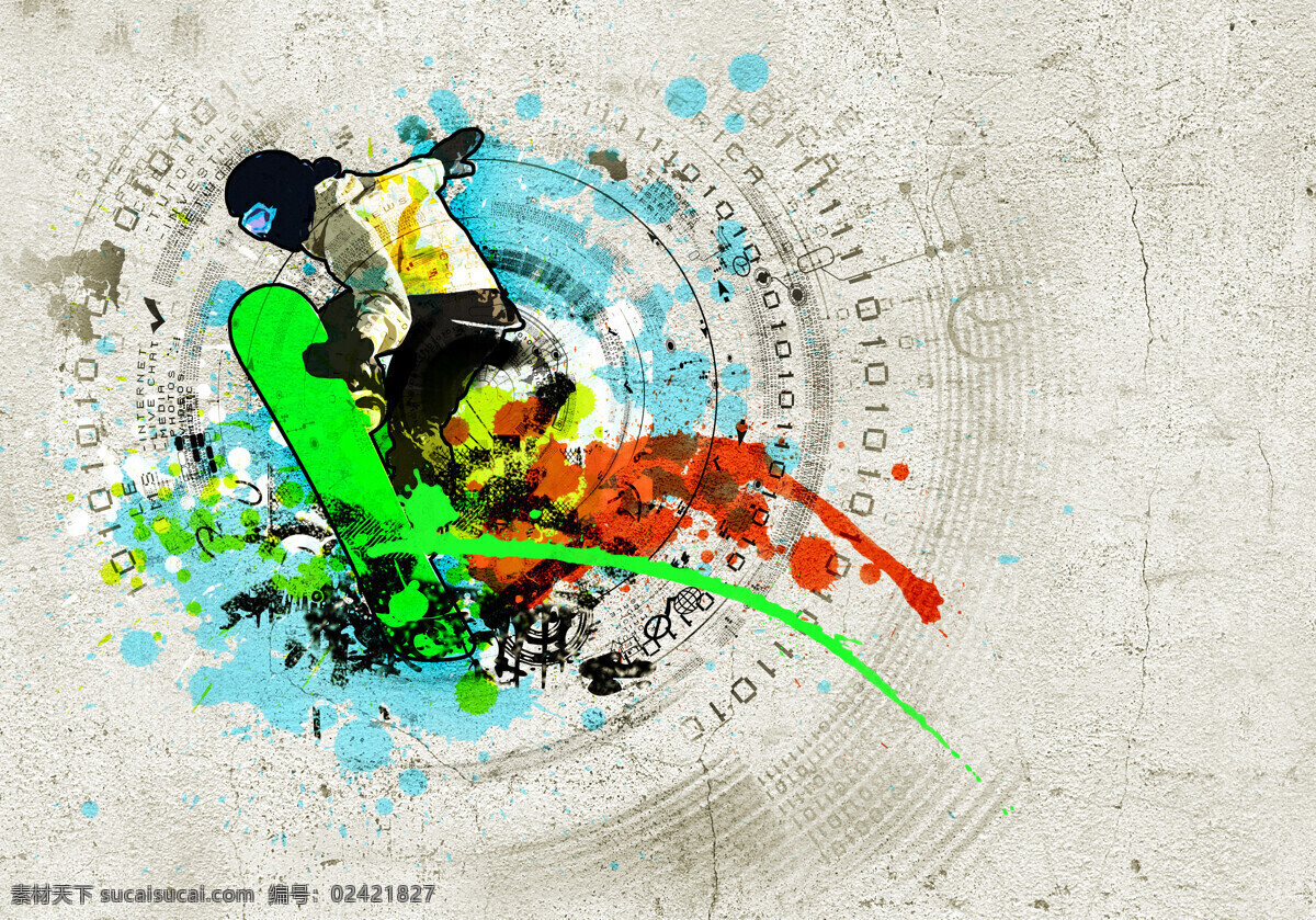 滑雪 男人 插图 滑雪运动 体育插画 运动员插画 水彩墨迹 墨迹喷溅 涂鸦插画 人物漫画 人物插图 男性插画 其他艺术 文化艺术