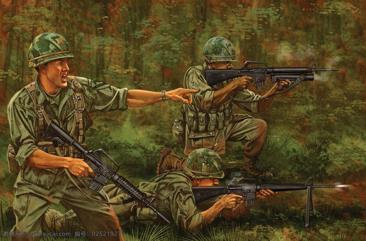 插画 绘画书法 军事 文化艺术 战争油画 战争 油画 设计素材 模板下载 战争绘画 美军 越战 战争画 题材