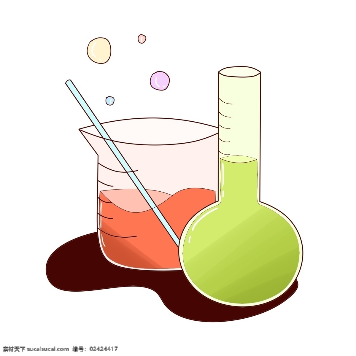 化学 容器 卡通 插画 化学的容器 卡通插画 化学学科 化学实验 实验室插画 化学器材 量杯 烧杯插画