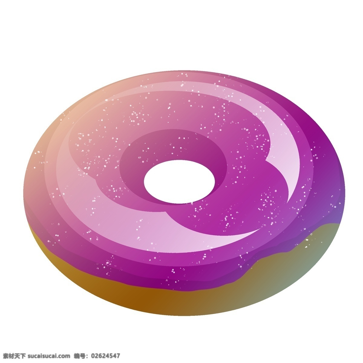 夏日 紫色 甜甜 圈 夏季 美食 甜食