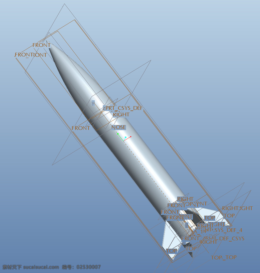 火箭 模型 航天 3d模型素材 建筑模型