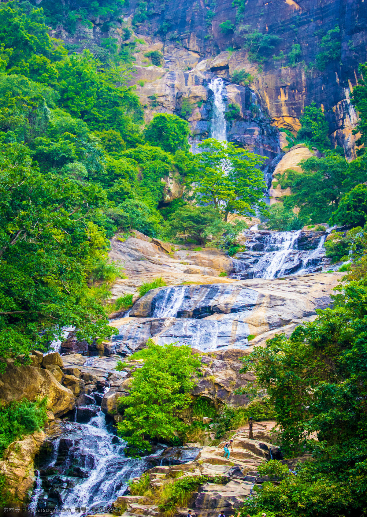 自然景观 山林 瀑布 流水 田园风景 自然素材 森林素材 森林 植物 自然 山川河流 大自然风光 风景 景色 田园