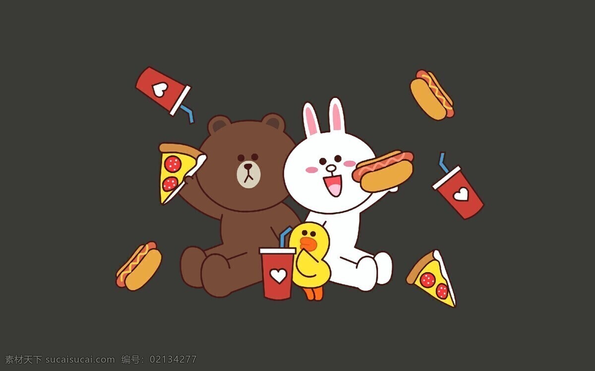 linefriends 布朗 壁纸 连我 布朗熊 可妮兔 可爱 卡通 动漫动画 动漫人物