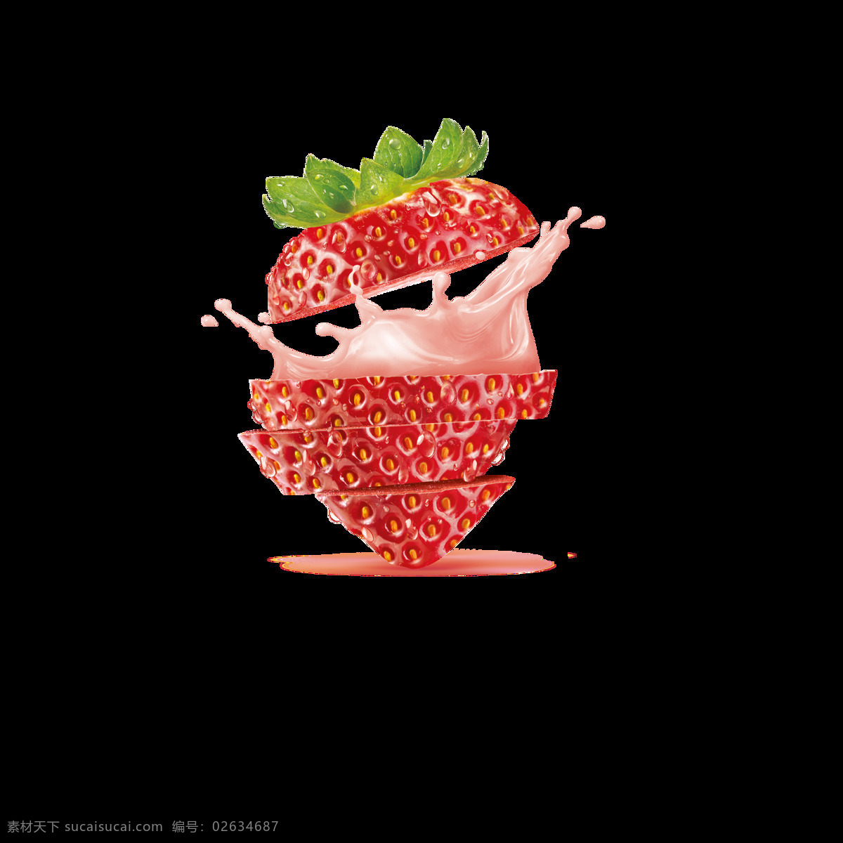 矢量 红色 草莓 果汁 元素 水果 草莓片