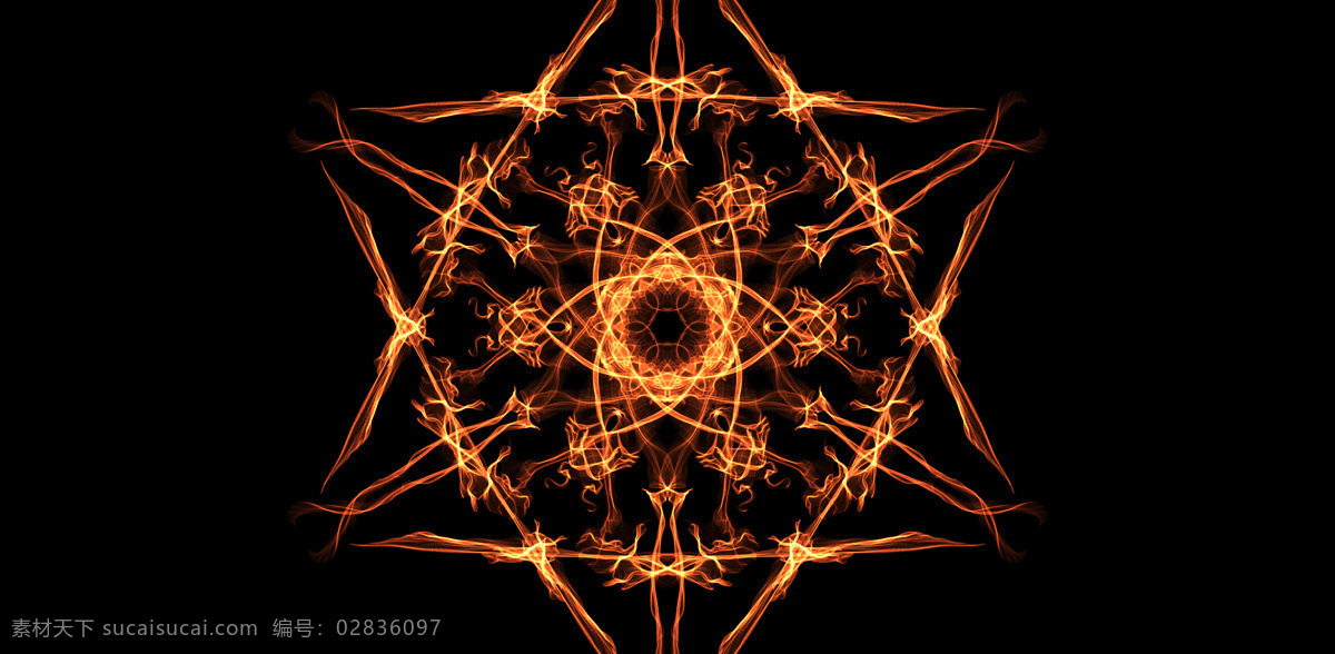 火焰花纹图形 火焰 花纹 图形 背景 创意 六芒星 底纹边框 抽象底纹