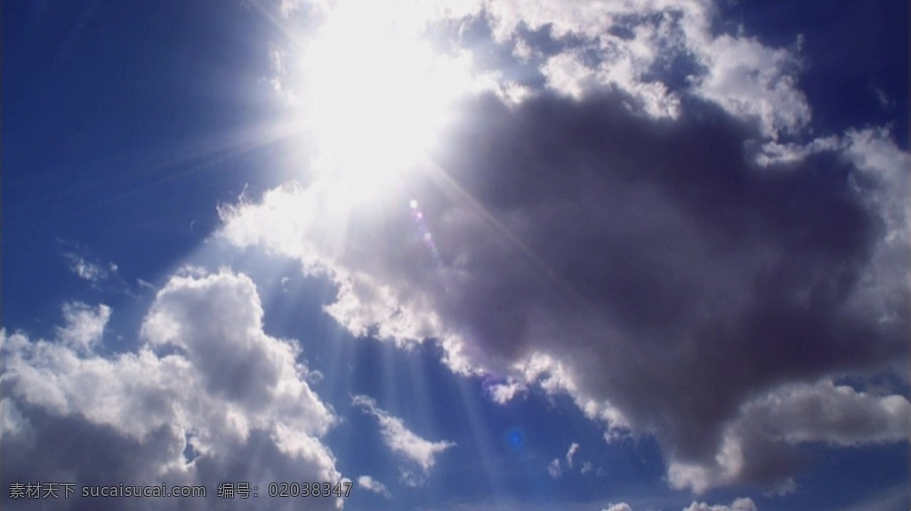 天空 景色 白云 飘浮 高清 视频 实拍 天空景色 阳光 照射云层 移动 唯美画面 高清视频实拍