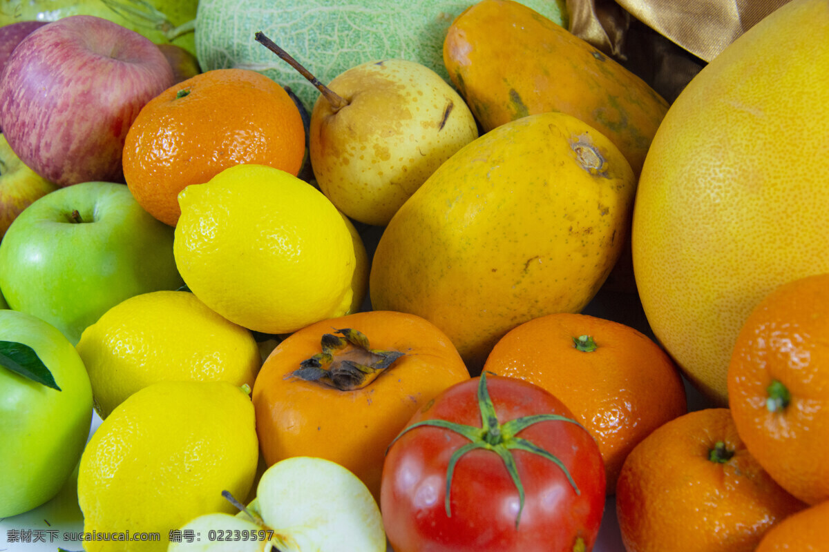 一堆水果图片 水果 水果集锦 各种水果 水果拼盘 热带水果 维生素 丰富的水果 水果堆 苹果 橘子 柿子 哈密瓜 柚子 香蕉 芒果 西红柿 木瓜 生物世界