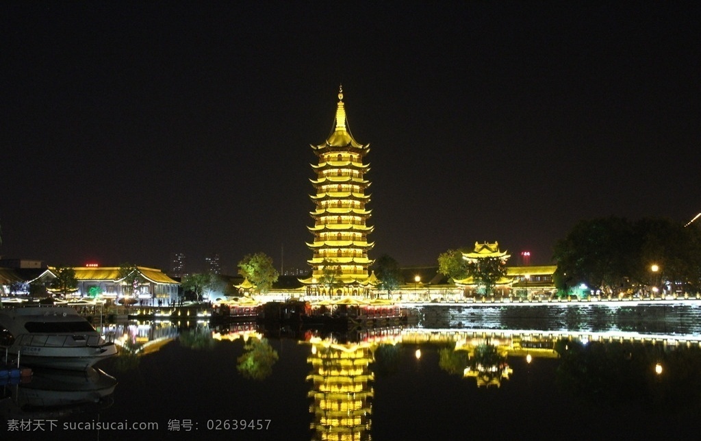 清江浦 南船北马 古建筑 夜景 淮安 国师塔 建筑园林 建筑摄影