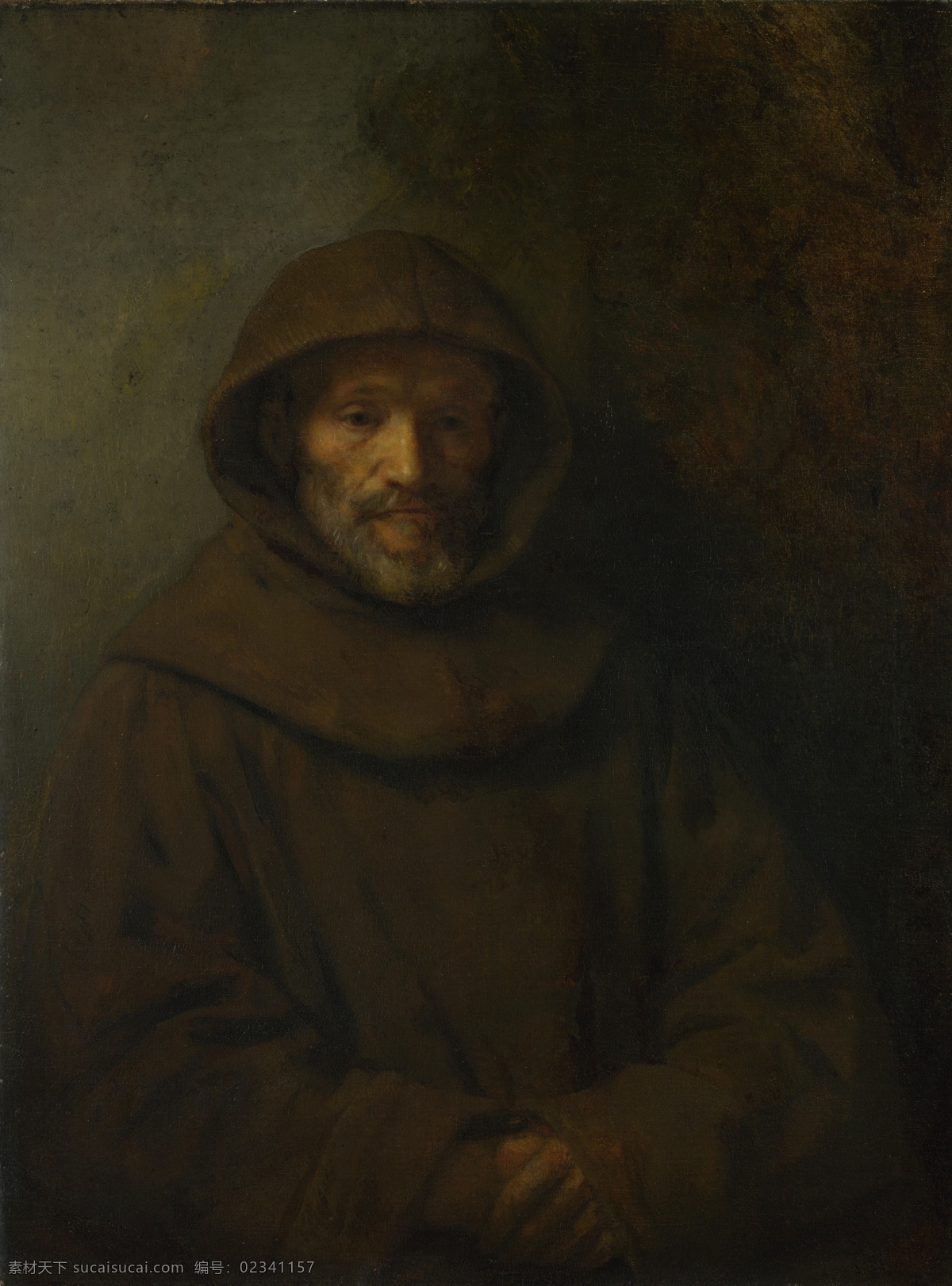 friar 高清 西方 古典 人物 宗教 神话 巴洛克艺术 油画 装饰画 franciscan a rembrandt 装饰素材