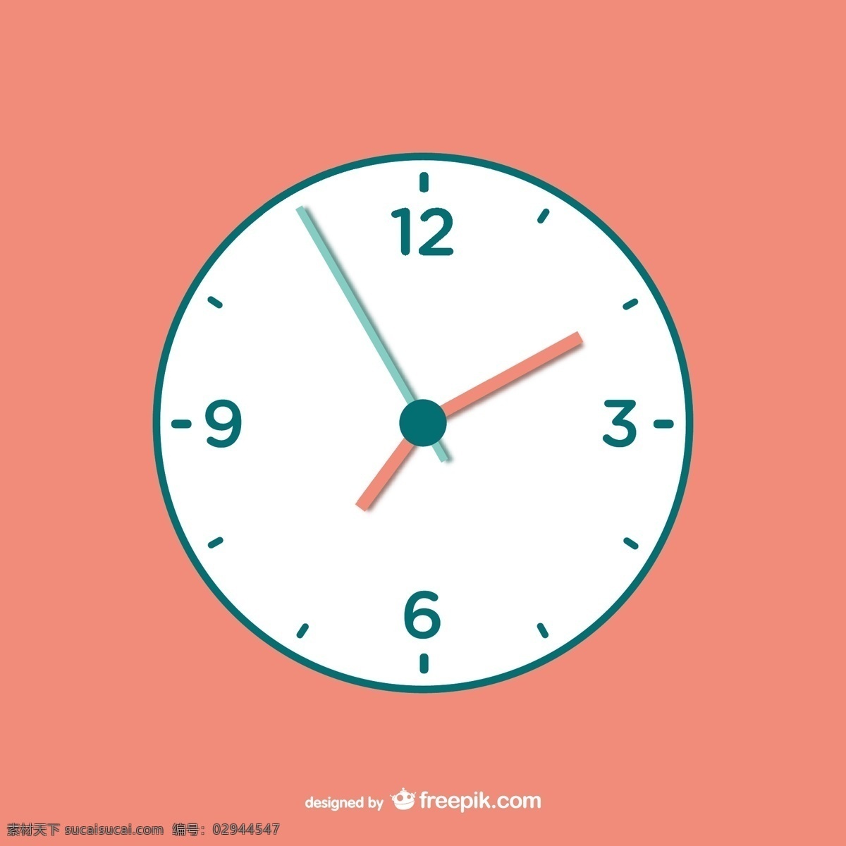 简约的时钟 复古 图标 办公室 模板 时钟 时间 图形 墙壁 标志 元素 圆形 插图 符号 倒计时 指针 定时器 粉色