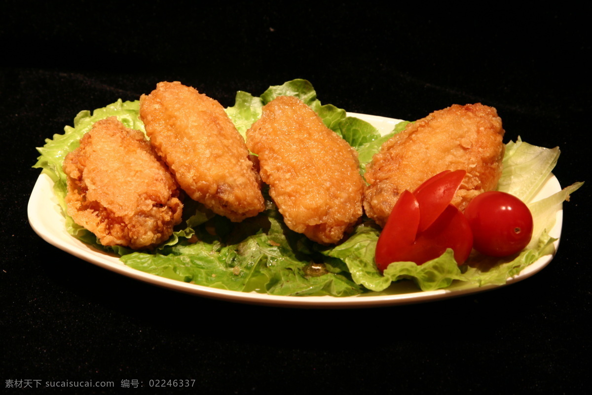 香脆鸡翅 鸡翅 油炸食品 餐饮美食