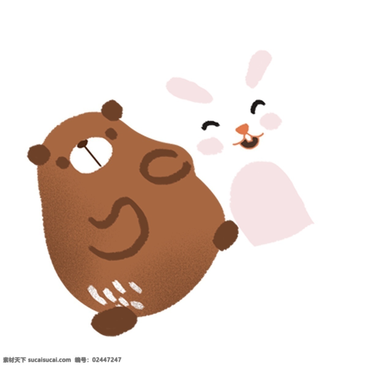 可爱 手绘 小 熊 装饰 小熊素材 插画元素 卡通元素 透明素材 动物 装饰图案