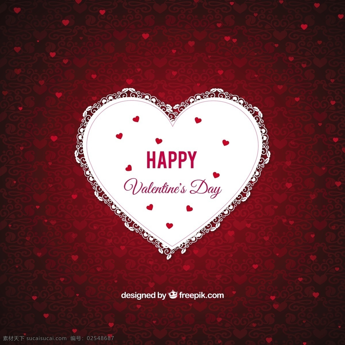 红色 装饰 背景 花边 心 爱 情人节 庆典 庆祝 浪漫 爱的背景 美丽 白天 心的背景 二月