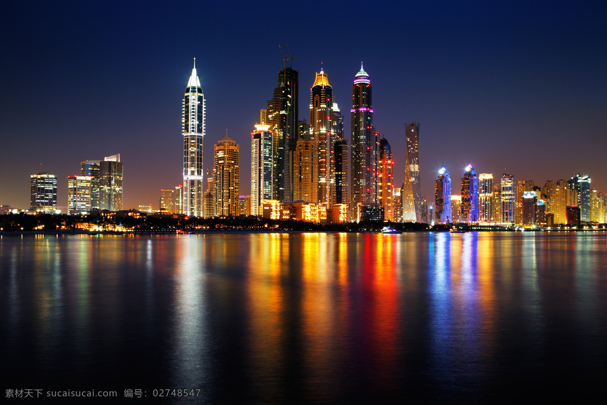 迪拜 夜景 高楼大厦 繁华都市 迪拜风景 城市风景 美丽风景 建筑设计 环境家居 迪拜夜景摄影 城市风光