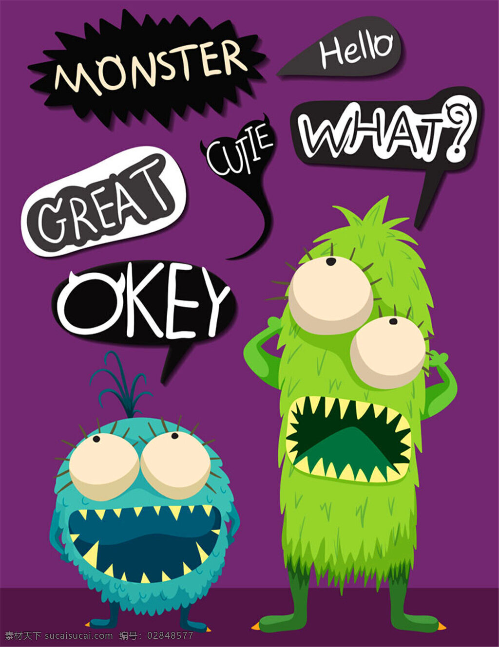 可怕 怪物 模板下载 绿色怪物 小恶魔 怪兽 外星人 卡通怪物 怪物插画 卡通形象 生活百科 矢量素材 对话框