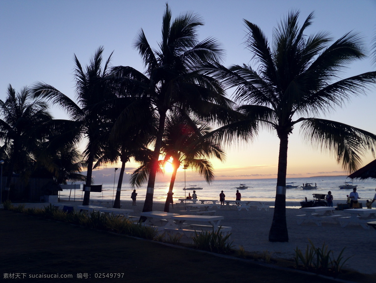 薄荷 岛 清晨 晨光 大海 国外旅游 海滩 旅游摄影 太阳 薄荷岛清晨 薄荷岛 菲律宾 棕榈树 psd源文件