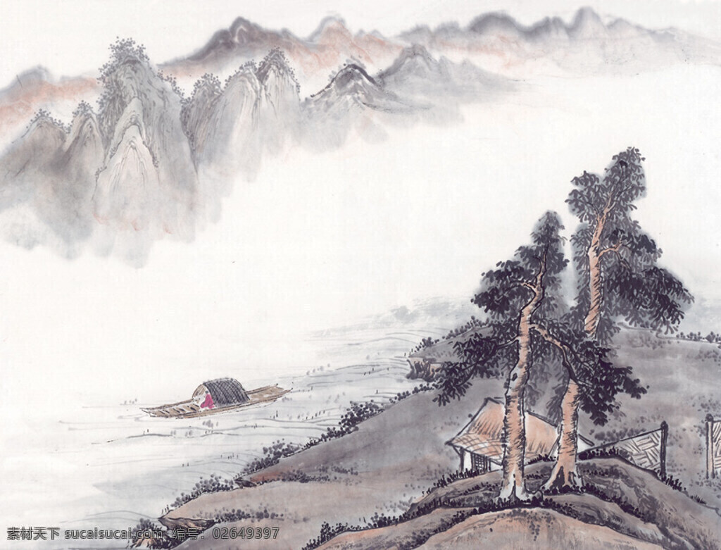 山沟免费下载 山顶 山峰 山峦 山脉 中华艺术绘画 山沟 峰回路转 文化艺术