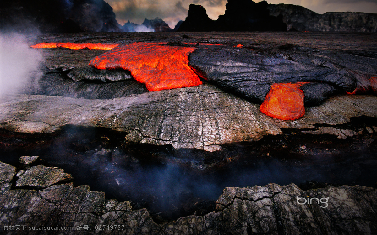 火山 熔岩 墙纸 自然风景 自然景观 火山熔岩 家居装饰素材 壁纸墙画壁纸
